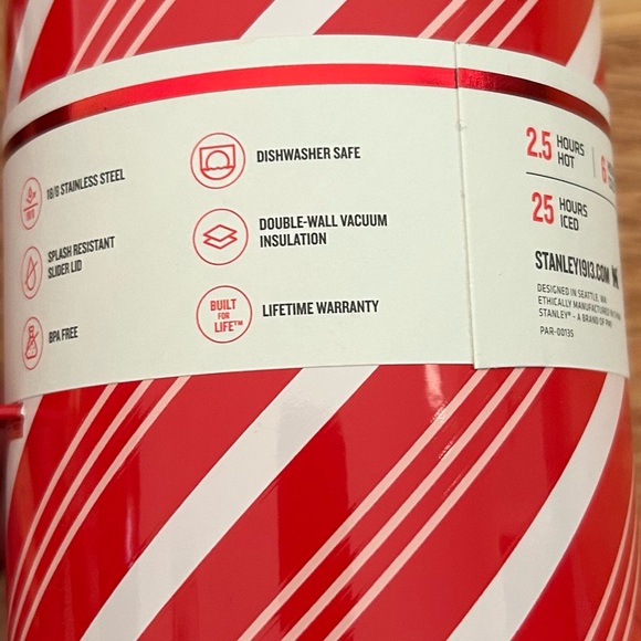 Stanley 24 oz Stainless Steel Everyday
Mug Candy Cane Twist - Picture 8 of 12